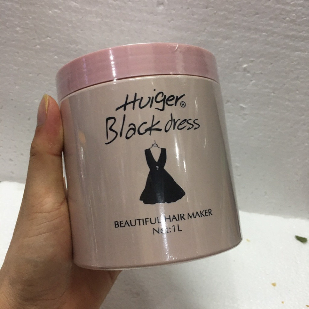 Kem Ủ Xả Tóc Huiger Black Dress, Dầu Hấp Ủ Tóc Váy Đen 1000ml  - Hoangrandy