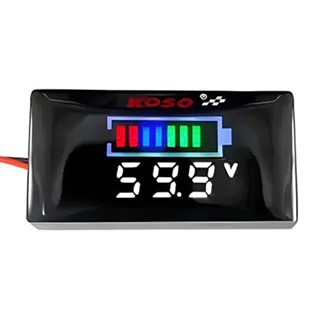  Đồng hồ báo volt koso v2 kèm pat gắn 9-150v có vạch phần trăm volt Mẫu 2025 