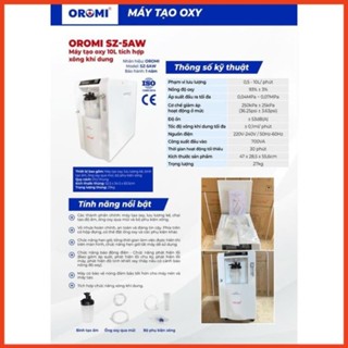 Máy Tạo Oxy 10 Lít Oromi (có xông khí dung - BH 1 năm) - Hàng cty - Chính Hãng