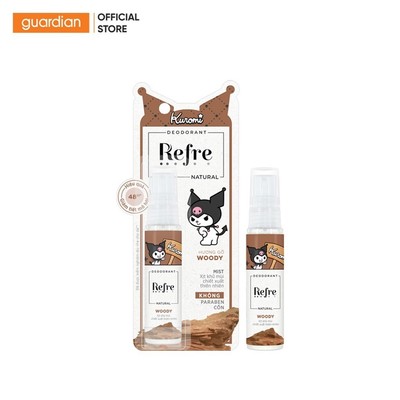 Xịt Khử Mùi Hương Gỗ Natural Woody Refre 30ml