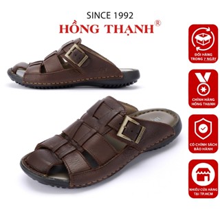 Giày Sục Nam HỒNG THẠNH Sabo Trung Niên Nam Da Bò Êm Chân Đế Chống Trượt Tiện Lợi - 6926