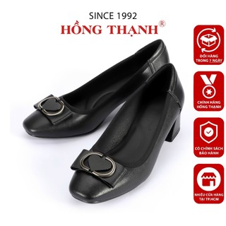 Giày Bít Công Sở Gót Cao Nữ HỒNG THẠNH Chất Liệu Mềm Mại Êm Chân - 7429