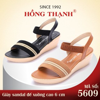  Sandal Đế Xuồng HỒNG THẠNH Giày Nữ Đế Cao 6cm Quai Hậu Nhẹ Êm Và Tôn Dáng - 5609 