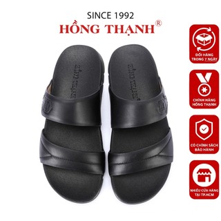 Dép Da Nam HỒNG THẠNH Dép Da Bò Quai Ngang Thoải Mái Êm Chân - 4660