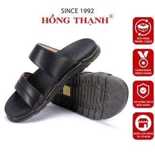 Dép Da Nam HỒNG THẠNH Dép Da Bò Quai Ngang Thoải Mái Êm Chân - 4660