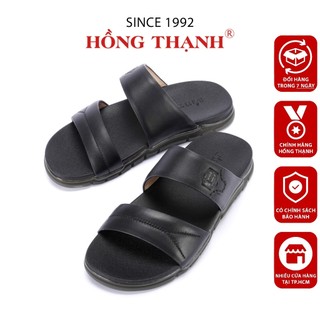 Dép Da Nam HỒNG THẠNH Dép Da Bò Quai Ngang Thoải Mái Êm Chân - 4660