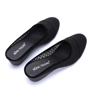 Dép Trung Niên Nữ HỒNG THẠNH Giày Sục Sabo Lưới Đế Xuồng Cao 5cm Êm Ái - 5650