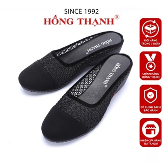 Dép Trung Niên Nữ HỒNG THẠNH Giày Sục Sabo Lưới Đế Xuồng Cao 5cm Êm Ái - 5650