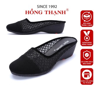 Dép Trung Niên Nữ HỒNG THẠNH Giày Sục Sabo Lưới Đế Xuồng Cao 5cm Êm Ái - 5650
