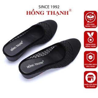 Dép Trung Niên Nữ HỒNG THẠNH Giày Sục Sabo Lưới Đế Xuồng Cao 5cm Êm Ái - 5650