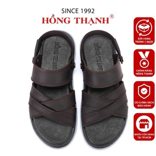 Sandal Nam HỒNG THẠNH Quai Da Bò Êm Chân Dép Quai Hậu Tiện Dụng Đế Chống Trượt - 3472