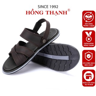 Sandal Nam HỒNG THẠNH Quai Da Bò Êm Chân Dép Quai Hậu Tiện Dụng Đế Chống Trượt - 3472