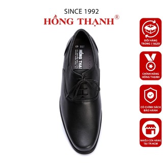 Giày Nam HỒNG THẠNH Giày Tây Nam Oxford Cột Dây Da Bò Màu Đen Cao Cấp Thanh Lịch - 0186