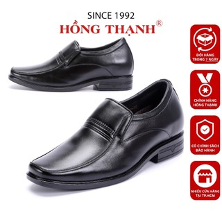 Giày Nam Tăng Chiều Cao HỒNG THẠNH Giày Tây Đế Độn Cao 6 Phân Da Bò Sang Trọng - 4547