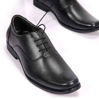 Giày Nam HỒNG THẠNH Giày Tây Nam Oxford Cột Dây Da Bò Màu Đen Cao Cấp Thanh Lịch - 0186