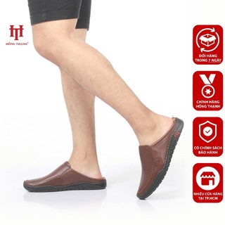 Giày Sục Nam HỒNG THẠNH Sabo Trung Niên Nam Da Bò Êm Chân Tiện Dụng Đế Chống Trượt - 5252