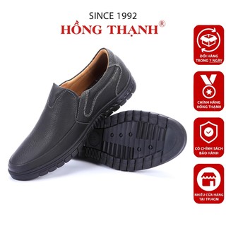 Giày Lười Nam HỒNG THẠNH Giày Mọi Da Bò Mềm Mại Thanh Lịch Mũi Tròn Đế Chống Trượt - 4360