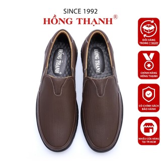 Giày Lười Nam HỒNG THẠNH Giày Mọi Da Bò Mềm Mại Thanh Lịch Mũi Tròn Đế Chống Trượt - 4360