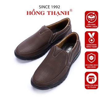 Giày Lười Nam HỒNG THẠNH Giày Mọi Da Bò Mềm Mại Thanh Lịch Mũi Tròn Đế Chống Trượt - 4360