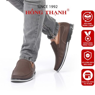 Giày Mọi Nam HỒNG THẠNH Giày Lười Nam Da Bò Êm Chân Đế Chống Trượt Tiện Dụng - 4756