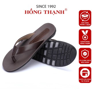 Dép Nam Xỏ Ngón HỒNG THẠNH Dép Kẹp Nam Da Bò Tiện Lợi Đế Chống Trượt - 0081