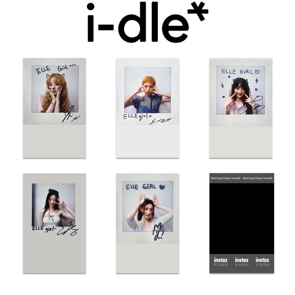 i-dle Album We are Thẻ ảnh tức thì GIDLE Thẻ đặc biệt mới cho bé gái Tian Xiaojuan Song Yuqi thẻ nhỏ