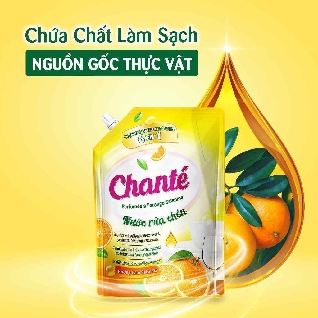 [Chọn loại] Combo 2 Nước rửa chén Chanté túi x 3.2kg