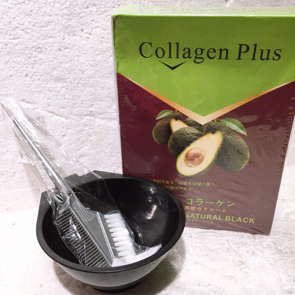 Nhuộm tóc đen Collagen tinh chất Bơ  - Hoangrandy