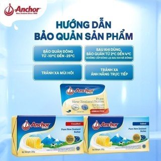 [HỎA TỐC NỘI THÀNH HCM & HN] Bơ lạt Anchor miếng 200G