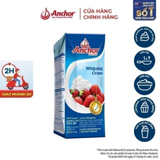   HỎA TỐC NỘI THÀNH HCM & HN  Kem sữa tươi tiệt trùng Anchor Whipping cream hộp 250ml 