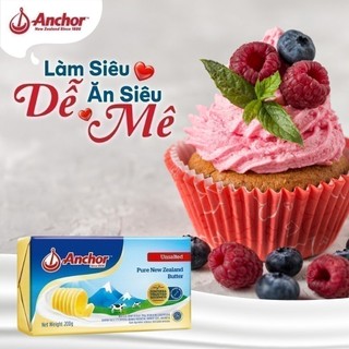 [HỎA TỐC NỘI THÀNH HCM & HN] Bơ lạt Anchor miếng 200G