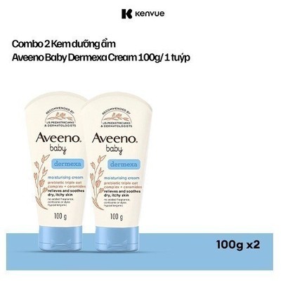 [Lucie x TD] Combo 2 Kem dưỡng ẩm Aveeno Baby Dermexa Cream 100g