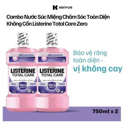 [Lucie x TD] CB2 Nước Súc Miệng Listerine Total Care Zero 750ml