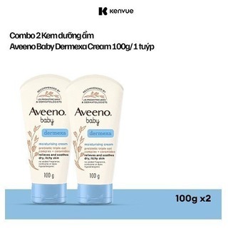  Combo 2 Kem dưỡng ẩm Aveeno Baby Dermexa Cream 100g 