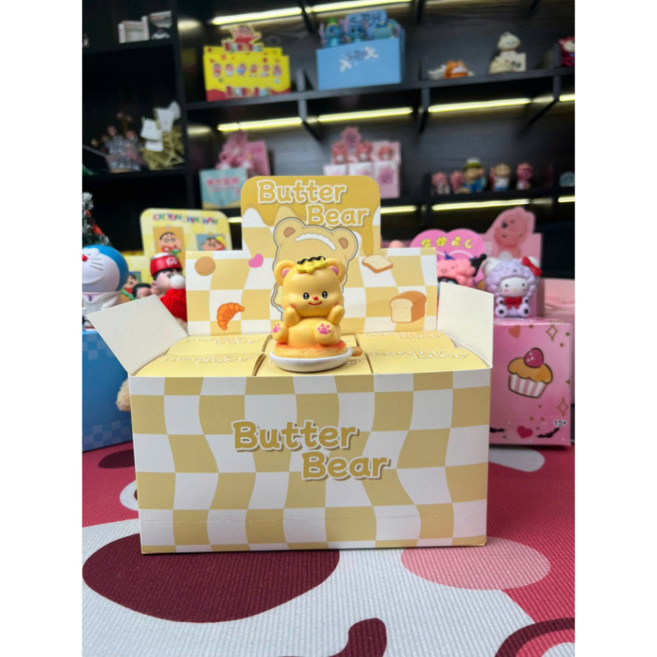 [AB] Hộp mù nhân vật hoạt hình gấu bơ Butter Bear trang trí nội thất độc đáo [TA] (Butter Bear) Blin