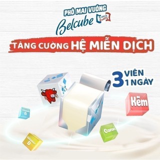 Phô mai vuông Belcube vị Sữa 24C 125Gx15 WA24