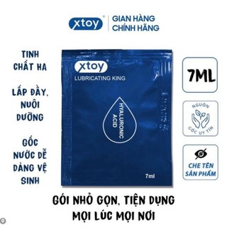 Durex toy xin chào -  Gel Bôi Trơn XTOY LUBRICATING KING Gốc Nước Gel HA gốc nước Dạng Gói Tiện Dụng 7ML  - Durextoy 