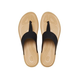 Dép Xỏ Ngón Nữ Crocs Tulum - Black