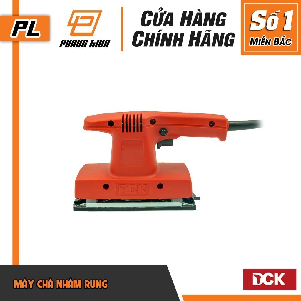Máy chà nhám rung chữ nhật DCK KSB185, 200W, 1.7kg, 185mm x 93mm