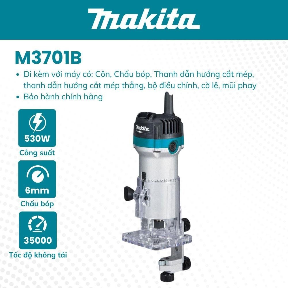 Máy đánh cạnh MAKITA - M3701B (6MM-530W) | Hàng chính hãng