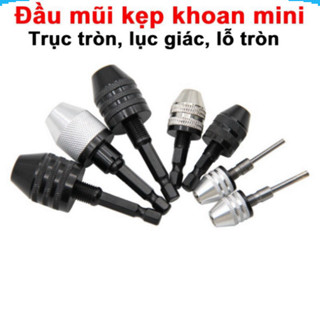 Đầu kẹp mũi khoan mini, Đầu chuyển đổi máy khoan chuôi lục giác