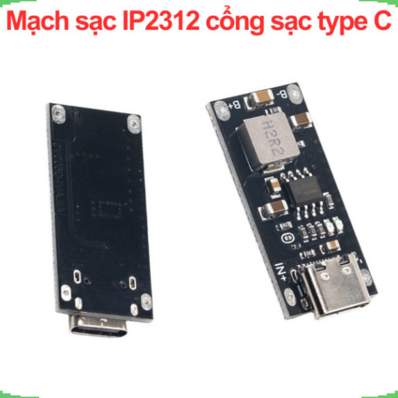 Module IP2312 sạc pin lithium Type C 4.2V 4.35V 3A ổn định