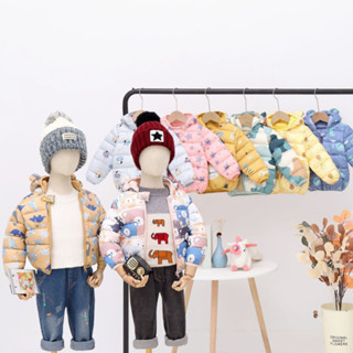 Áo Khoác Phao Bé Trai Bé Gái Hoạ Tiết Đáng Yêu Áo Khoác Phao Tai Gấu Siêu Nhẹ Áo Phao Gấu Cho Bé Áo Phao Cho Bé M066 Vix