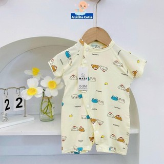 Bodysuit cho bé, body cho bé sơ sinh mặc hè vải petit loại 1 BDS023 - A LITTLE CUTIE