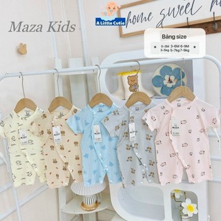 Bodysuit Cho Bé Body Bé Trai Bé Gái Vải Petit Tăm Tre Mềm Mại BDS032