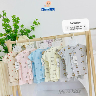 Bộ Cộc Sơ Sinh Bé Trai Bé Gái, Quần Đùi Áo Cộc Cho Bé Vải Petit BQA029