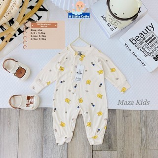 Body Cho Bé Body Bé Trai Bé Gái Dài Tay Vải Tăm Lạnh Mềm Mại Thoáng Mát BDS013 - A LITTLE CUTIE