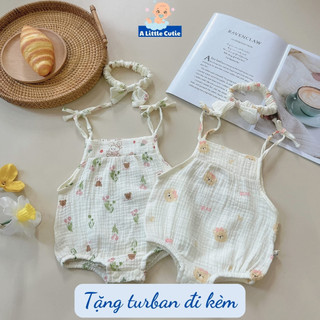 Body Chip 2 Dây Cho Bé Gái Vải Xô Muslin Mềm Mại Thoáng Mát BDS040