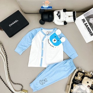 Quần áo trẻ em, quần áo bé trai bé gái dài tay Vải Cotton co dãn BQA002 - A LITTLE CUTIE.