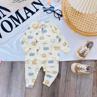 Quần áo sơ sinh, quần áo bé trai bé gái dài tay Vải petit loại 1 BQA010 - A LITTLE CUTIE.